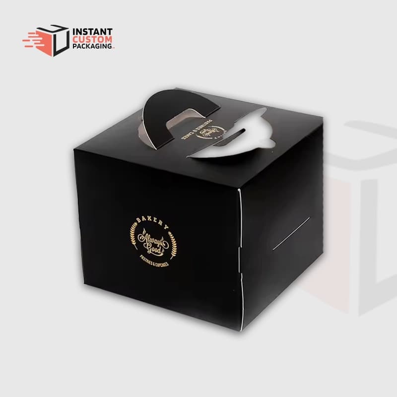 Black Bakery Boxes