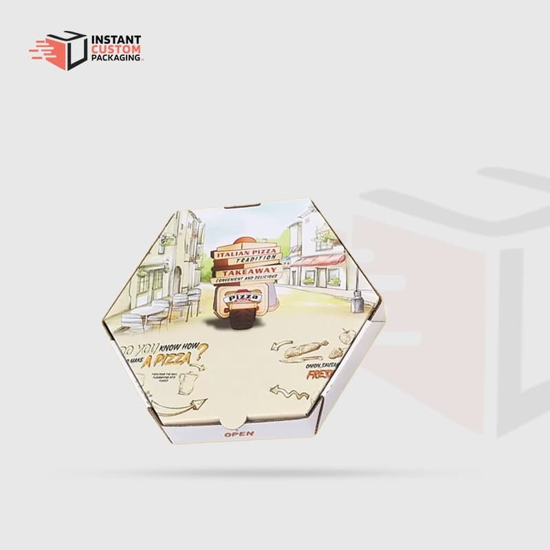 Custom Hexagonal Pizza Boxes