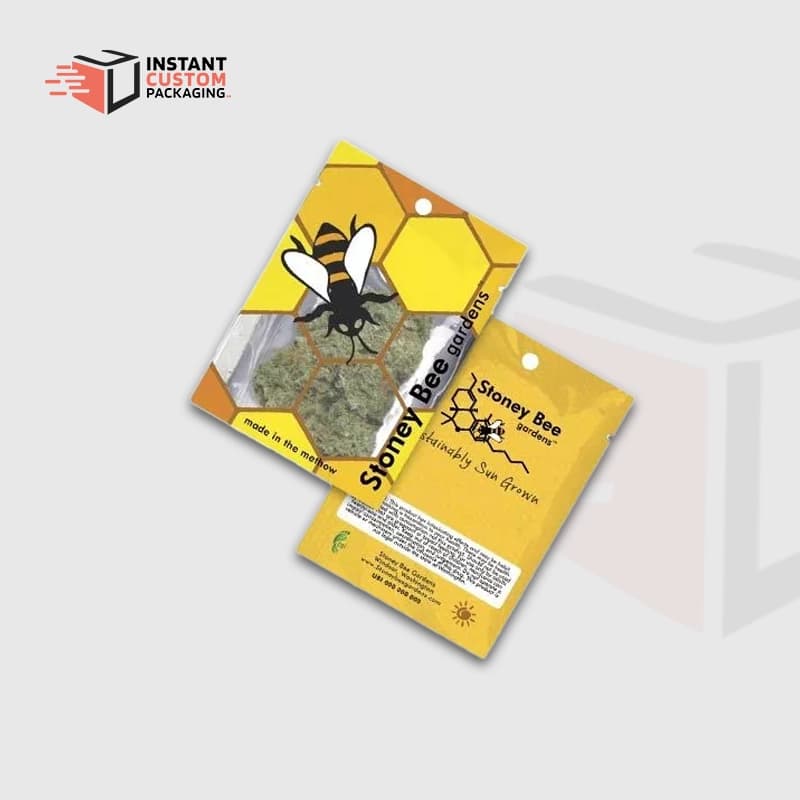 Smell proof Mylar bags with PVC Window