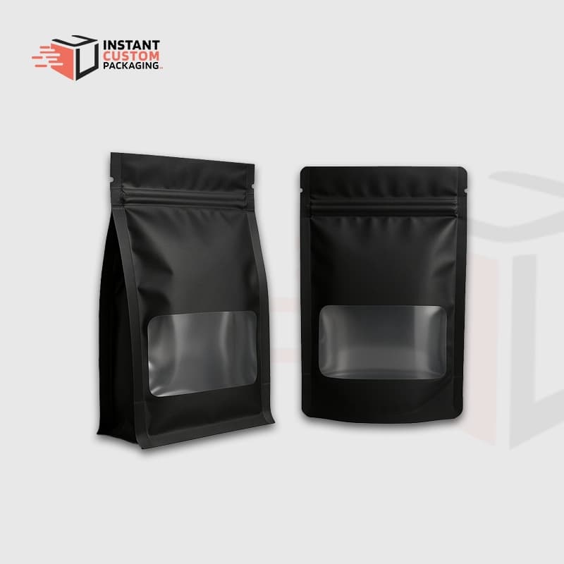 Smell proof Mylar bags with PVC Window