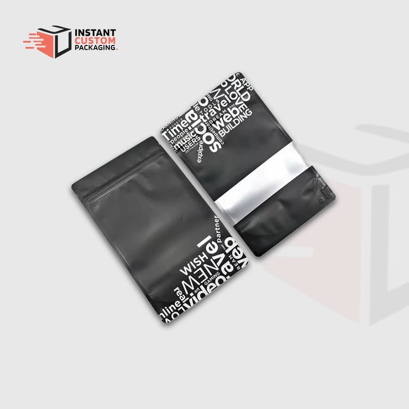 Smell proof Mylar bags with PVC Window