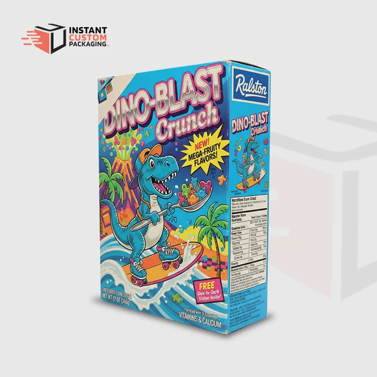 80s Cereal Boxes Retro Colours Custom Design Uk