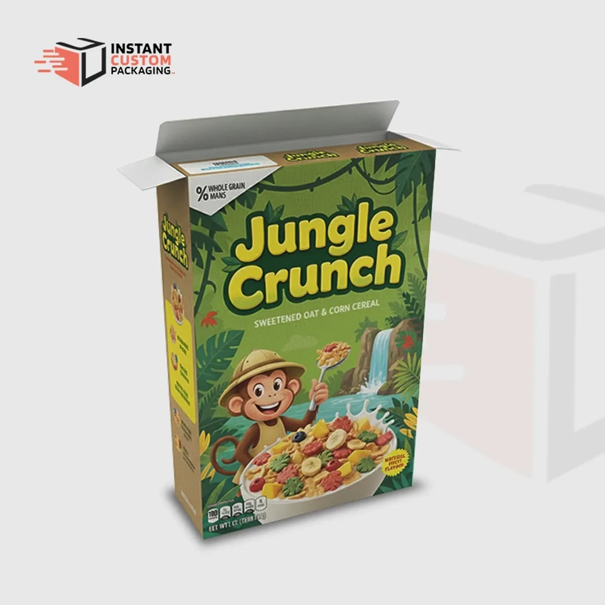 Colourful Corn Flakes Cereal Boxes Custom Printed Uk