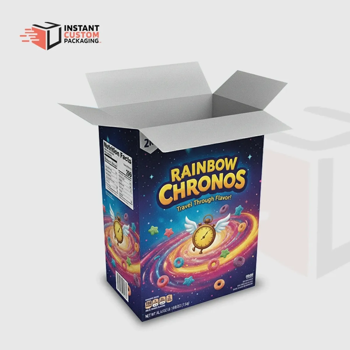 Colourful Custom Offset Color Cereal Boxes Personalised Uk
