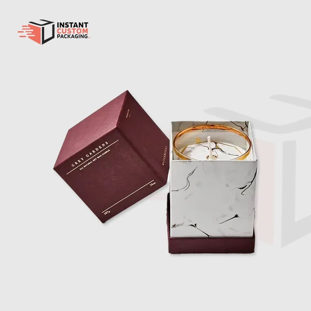Custom Candle Rigid Boxes For Gift Packaging