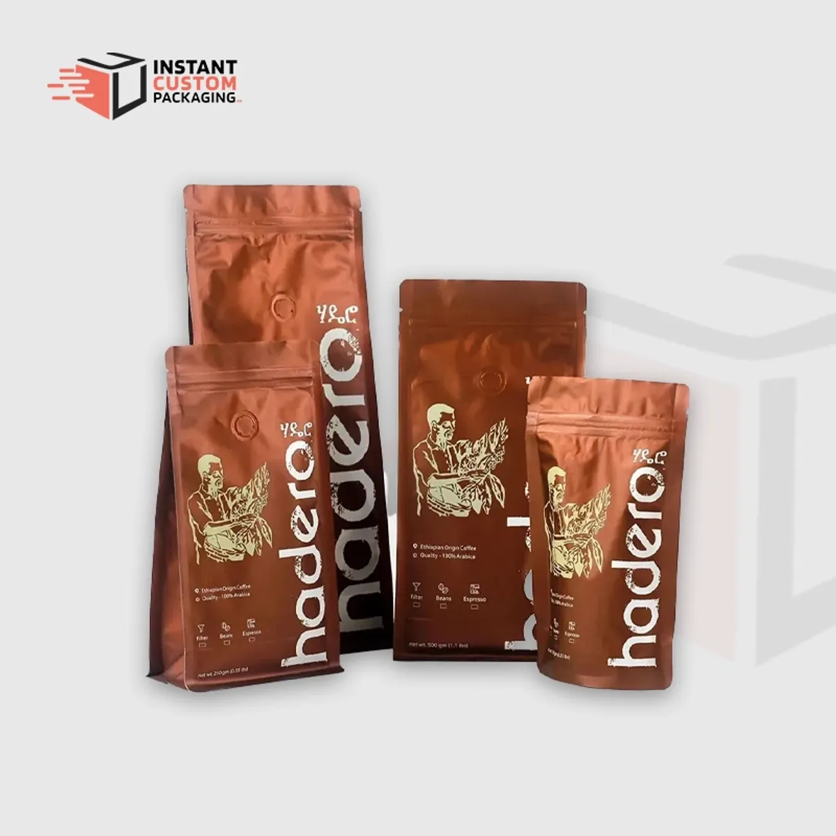 Custom Coffee Mylar Bags Uk Retail Packaging
