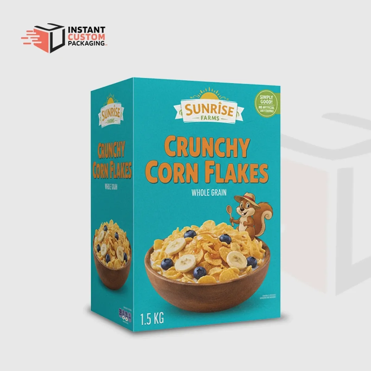 Custom Corn Flakes Cereal Boxes Personalised Packaging Uk