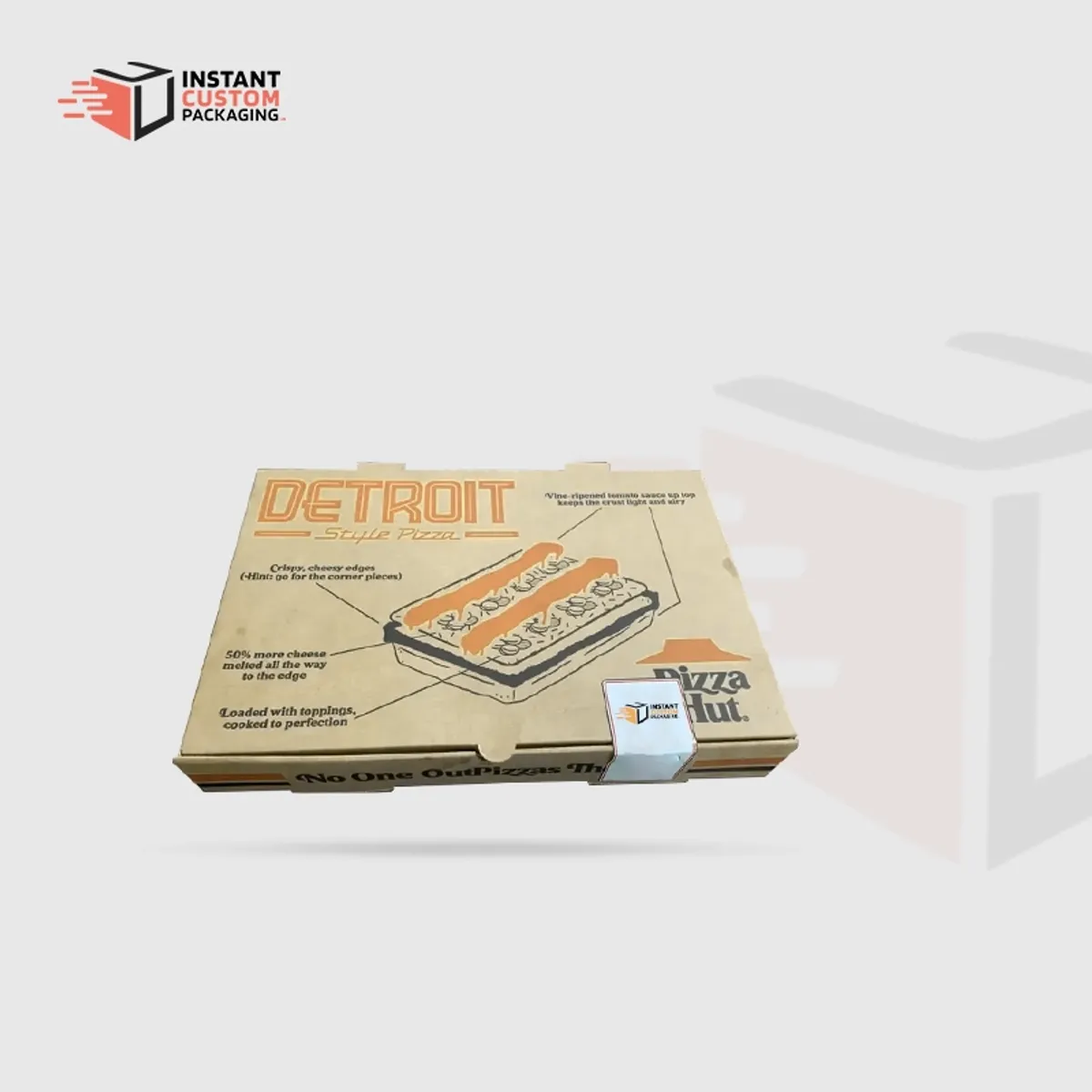 Custom Detroit Pizza Boxes Uk Food Packaging