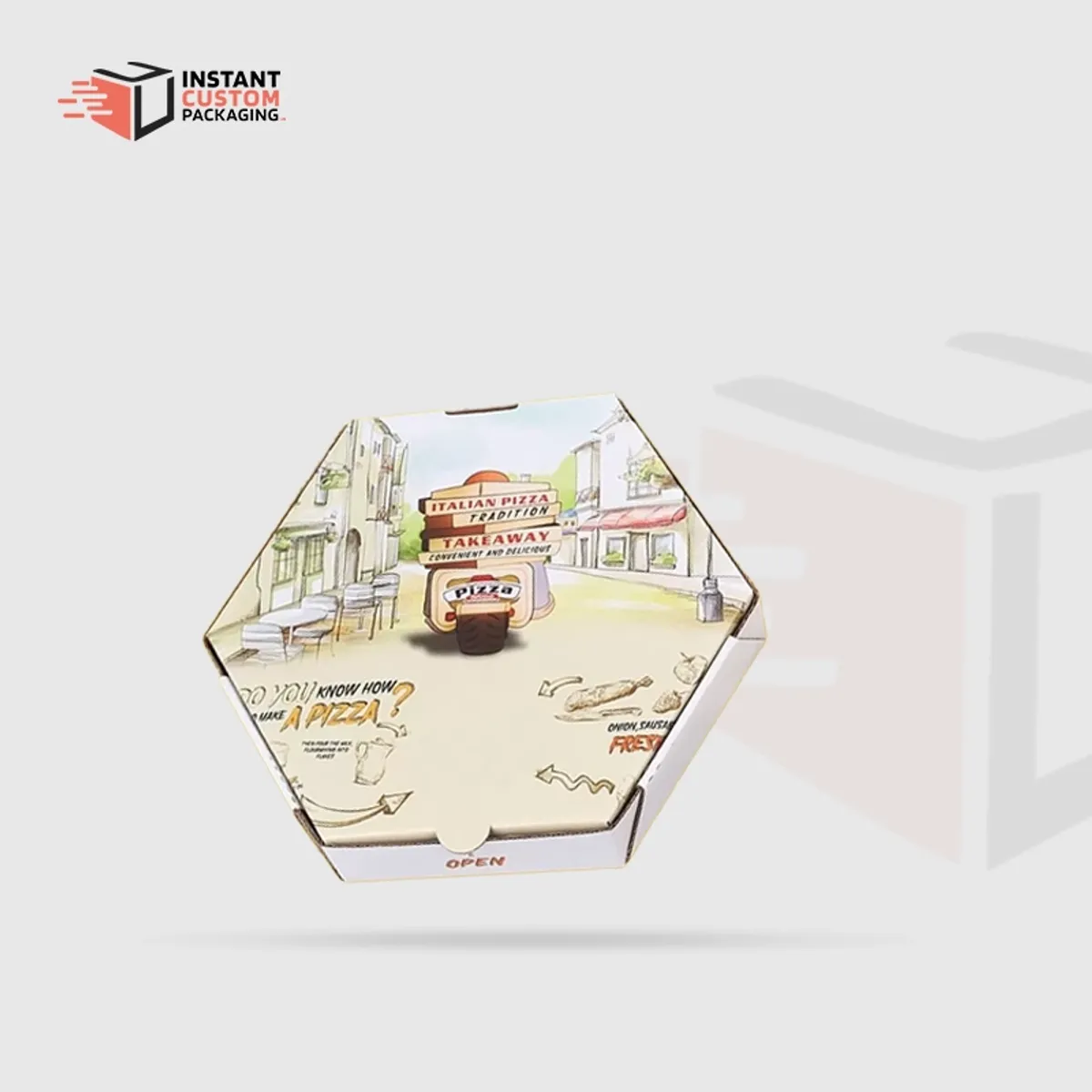 Custom Hexagonal Pizza Boxes Uk Unique Packaging