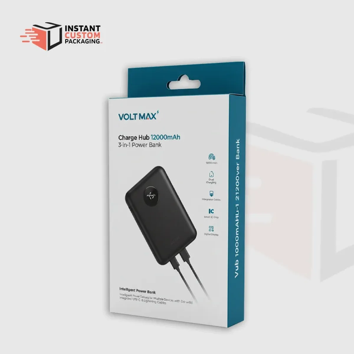 Custom Power Bank Boxes With Durable Cardboard