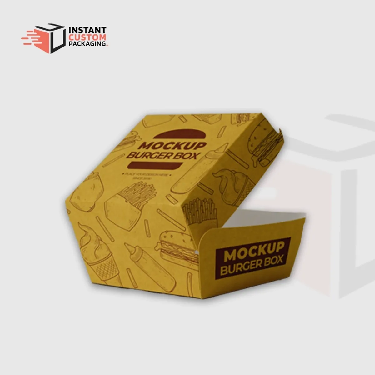 Durable Custom Burger Boxes Uk Takeaway Packaging