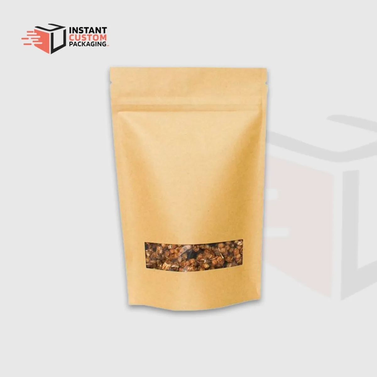 Durable Kraft Mylar Bags For Food Storage