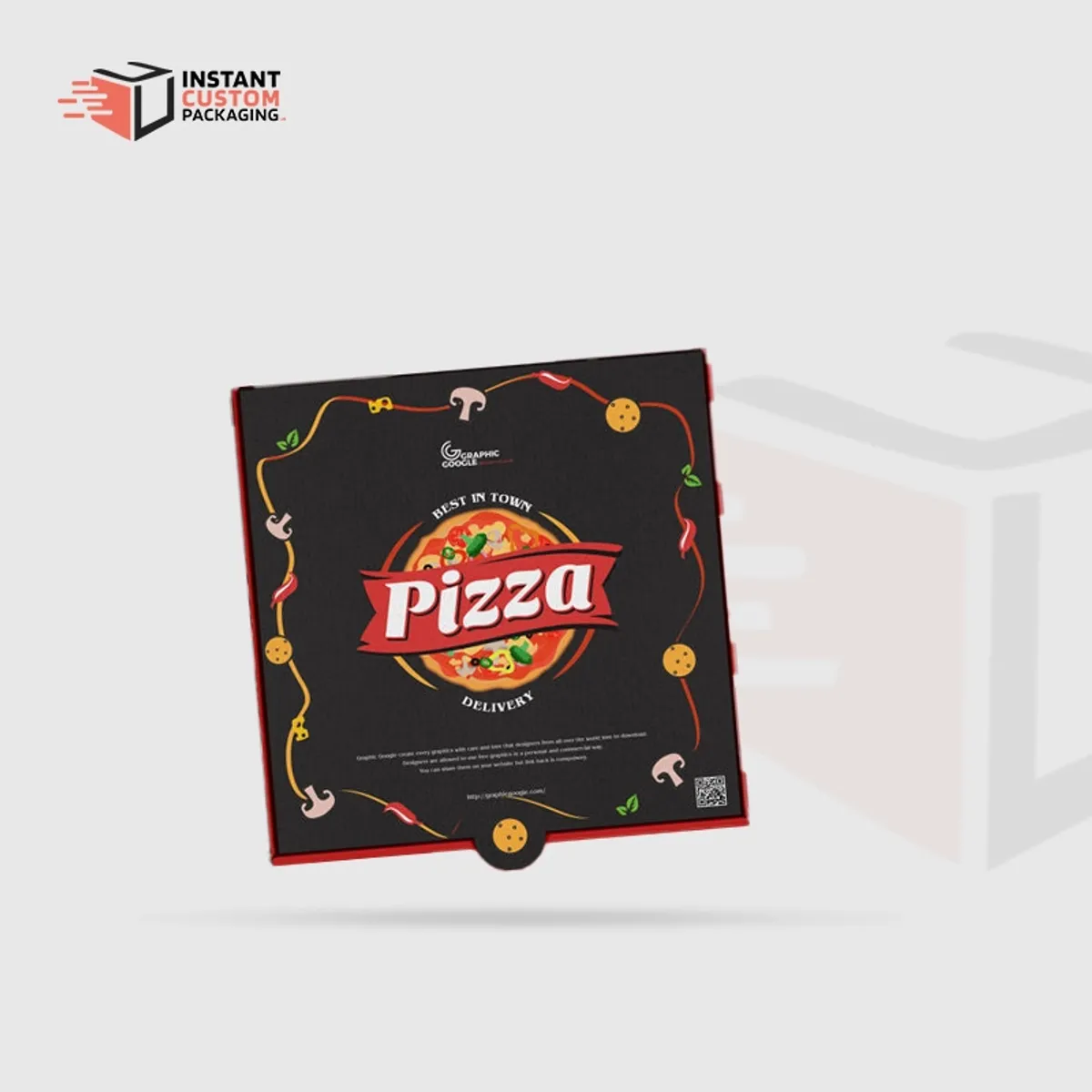 Eco Friendly Custom Digital Printed Pizza Boxes Wholesale