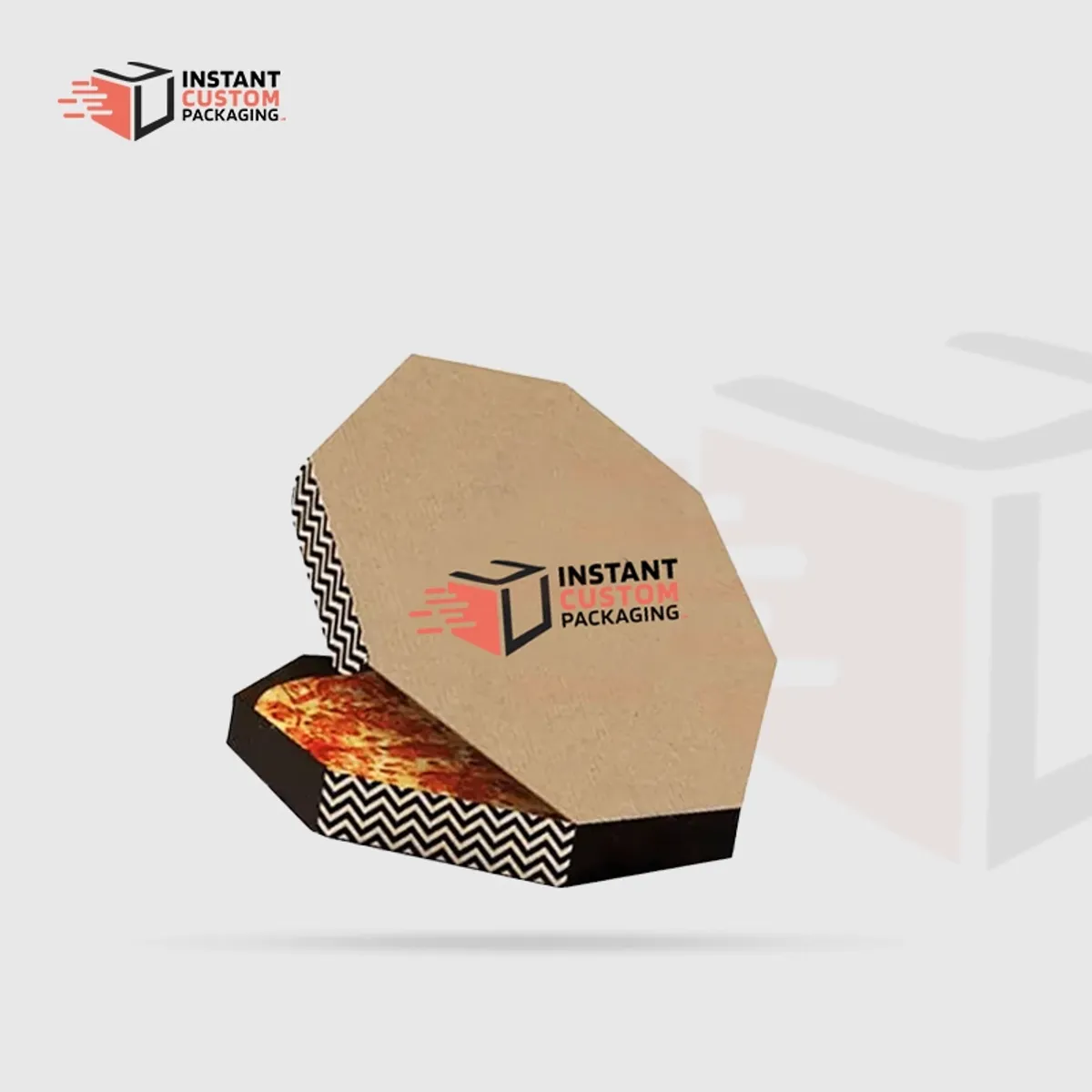 Eco Friendly Custom Hexagonal Pizza Boxes Wholesale