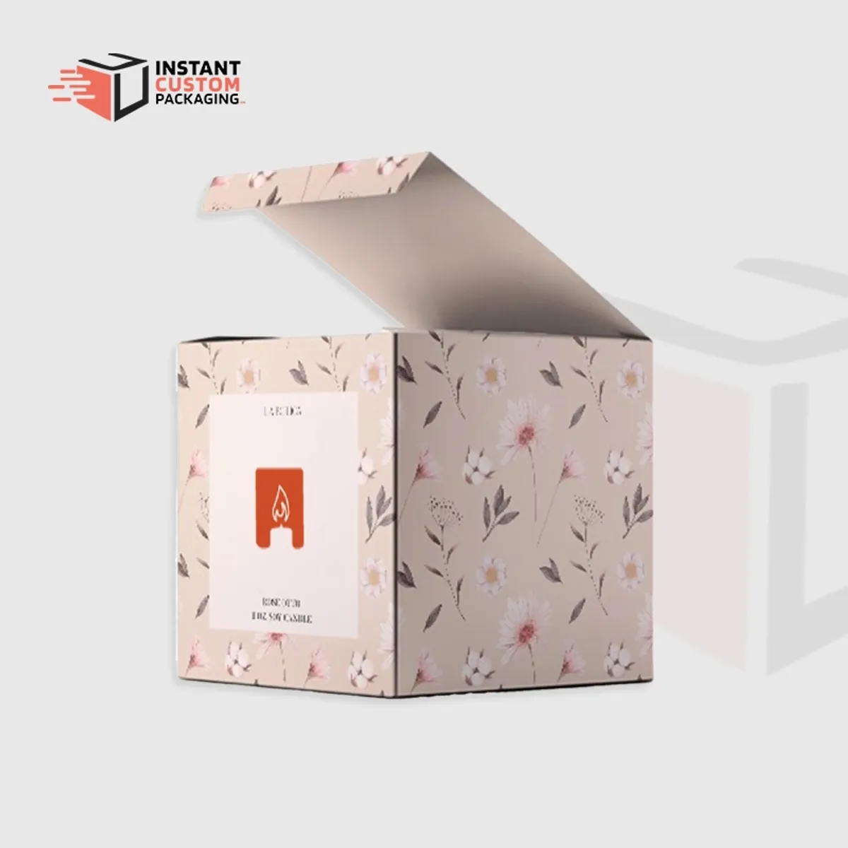 Luxury Custom Card Stock Candle Boxes For Gift Packaging