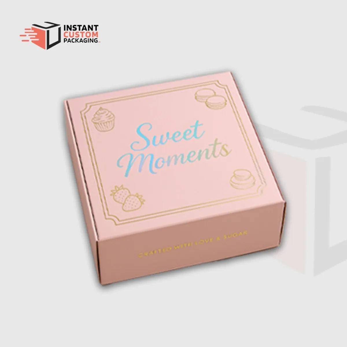 Personalised Custom Dessert Boxes Uk Stylish Bakery Packaging