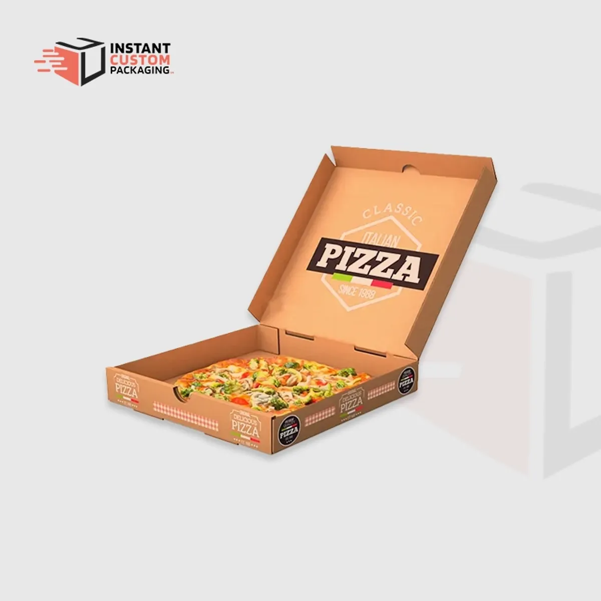 Printed Custom Kraft Pizza Boxes Uk Premium