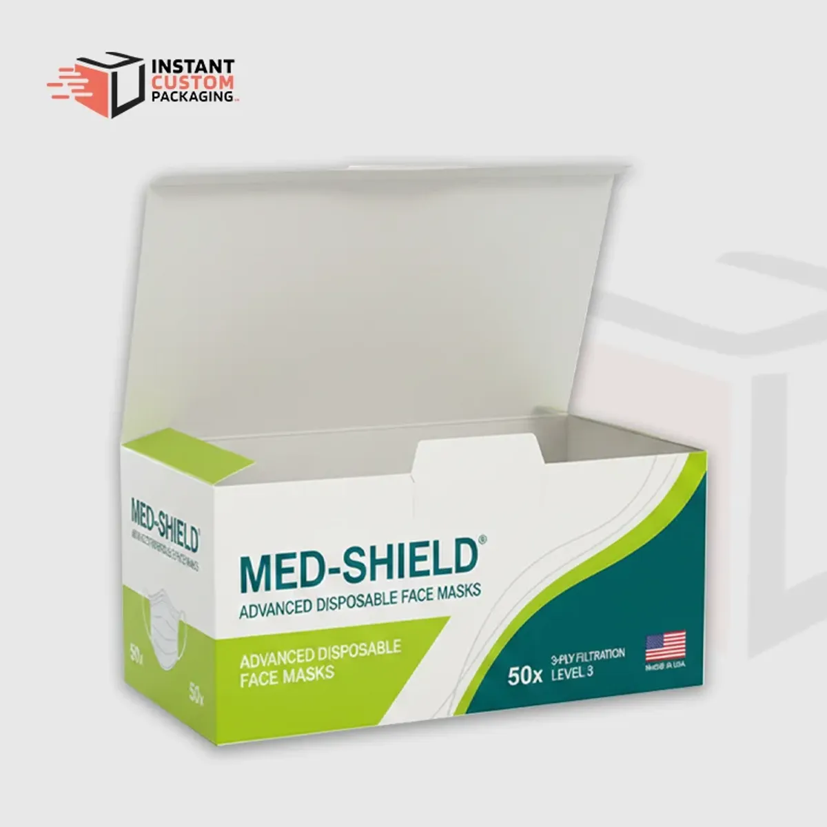 Printed Face Mask Boxes For Retail Display