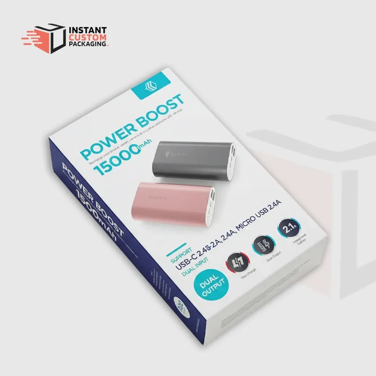 Printed Power Bank Boxes For Retail Display