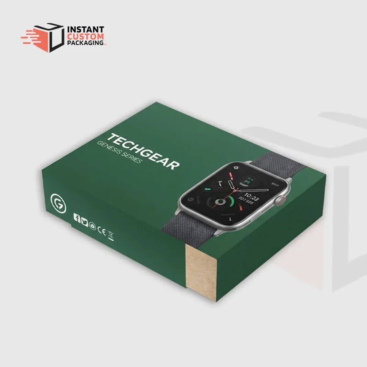 Printed Smart Watch Boxes For Retail Display