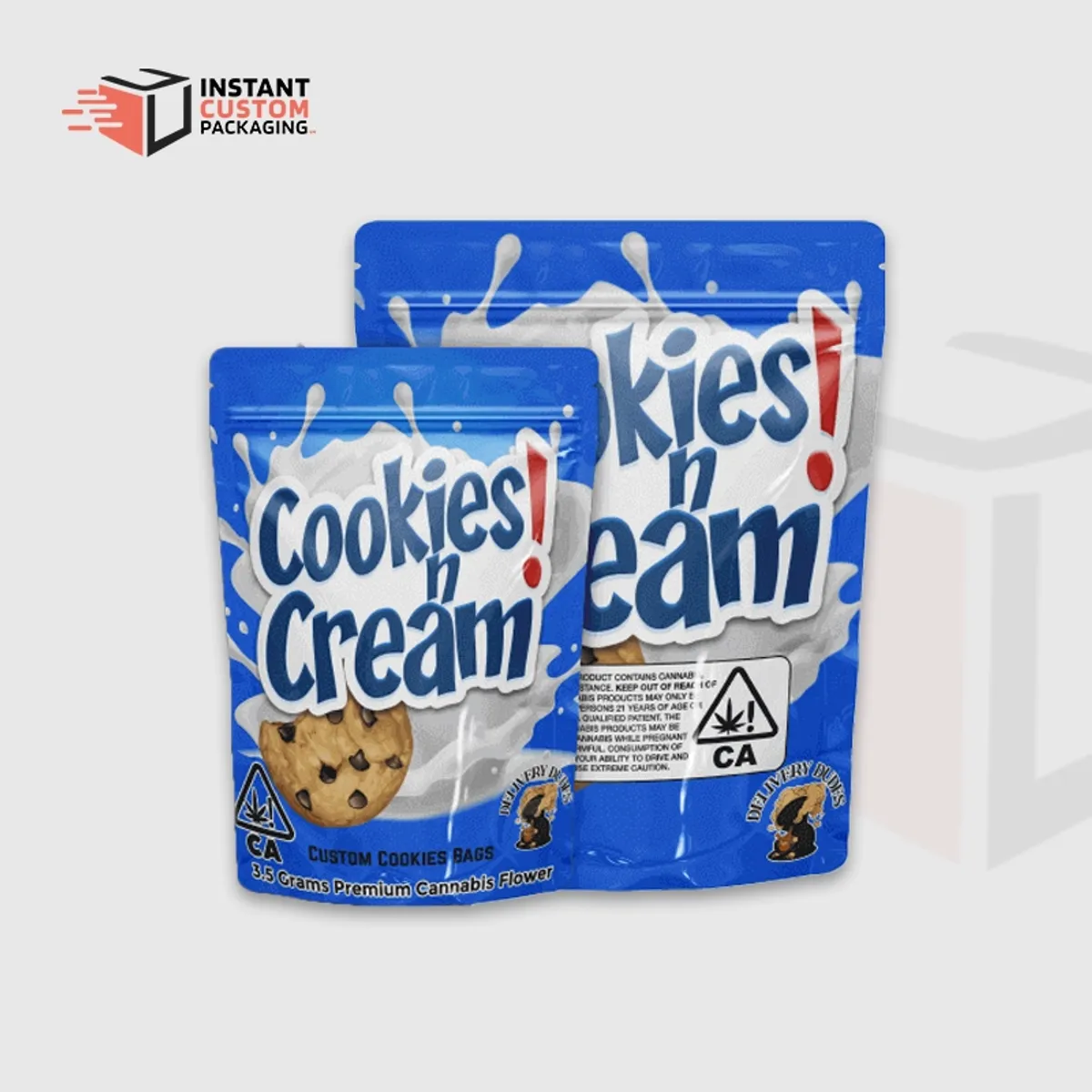 Resealable Cookies Mylar Bags For Bakeries