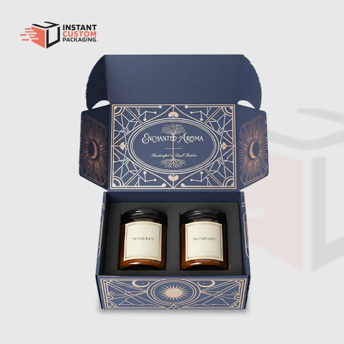 Stylish Candle Box With Insert Uk Gift Packaging