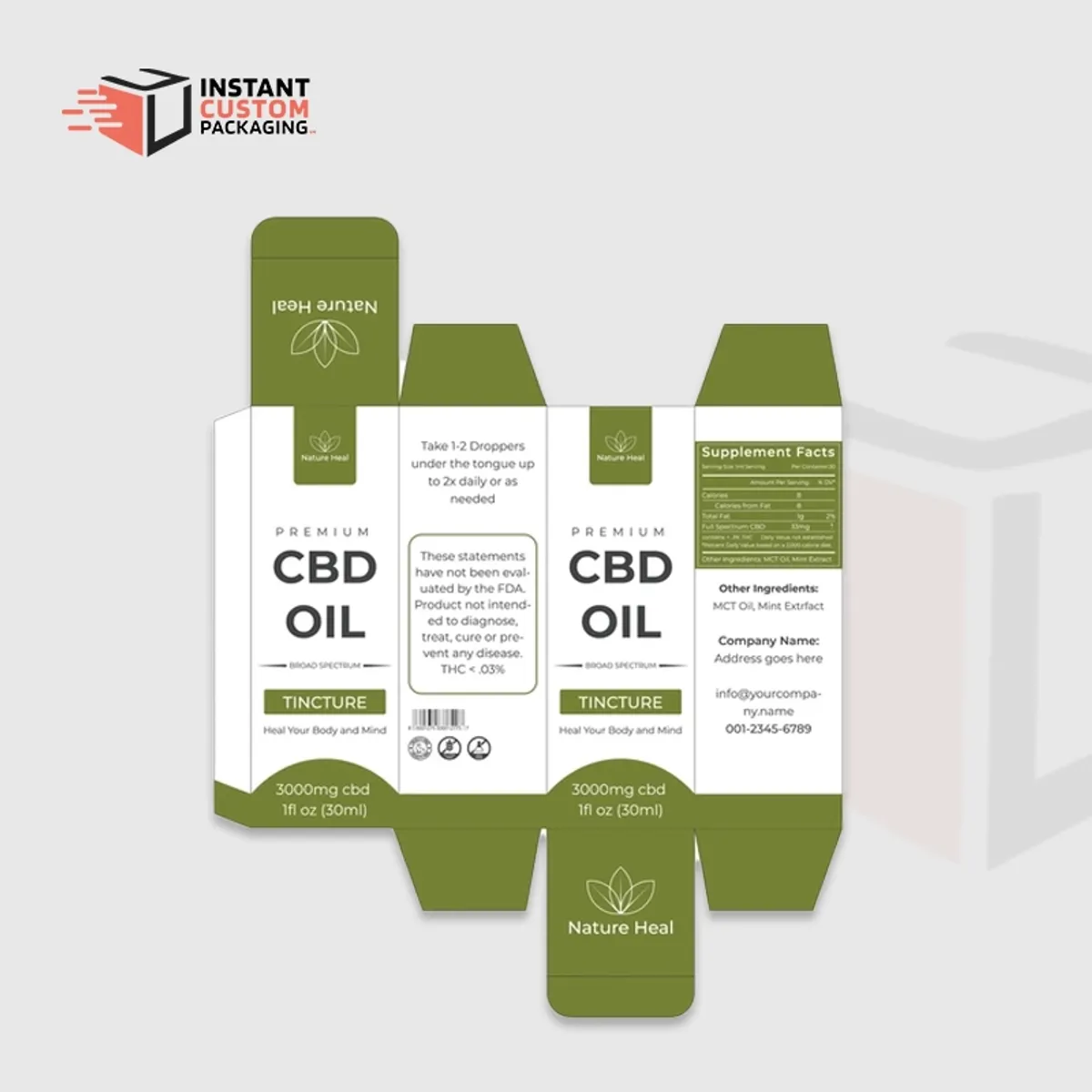 Stylish Custom Cbd Oil Boxes Uk Retail Packaging
