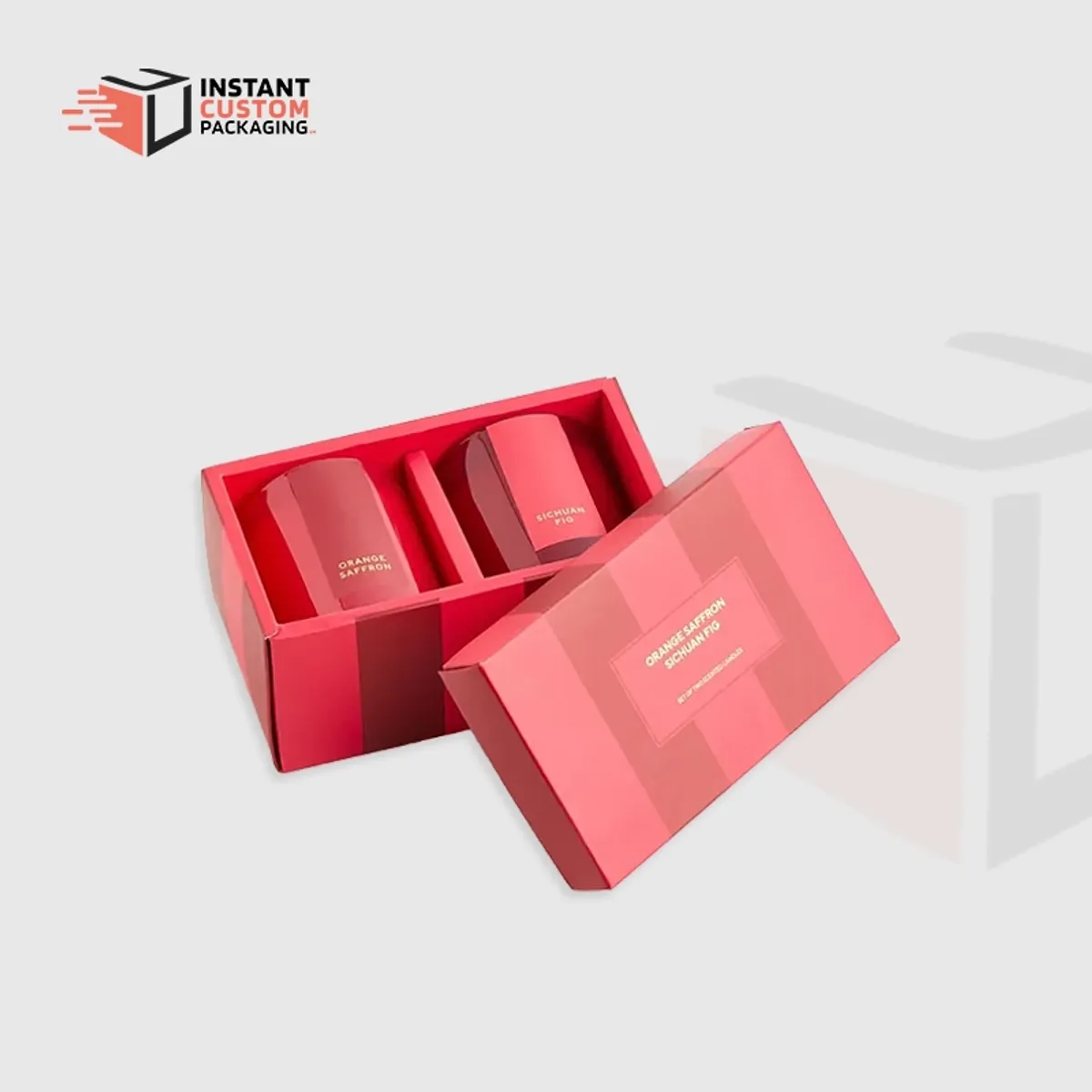 Stylish Two Piece Candle Boxes Uk Branded Packaging